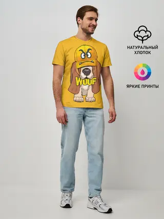 Мужская базовая футболка / Woof