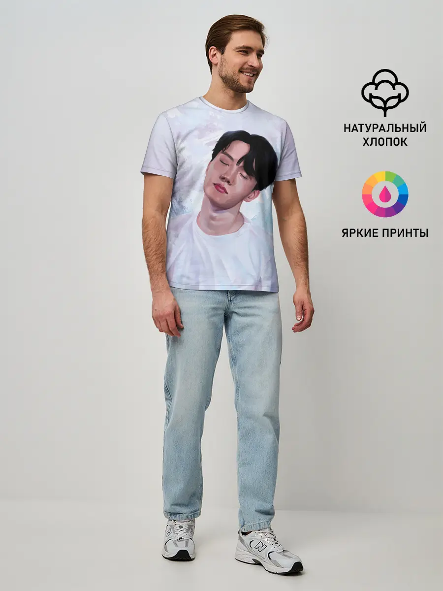 Мужская базовая футболка / BTS