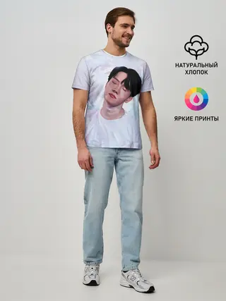 Мужская базовая футболка / BTS