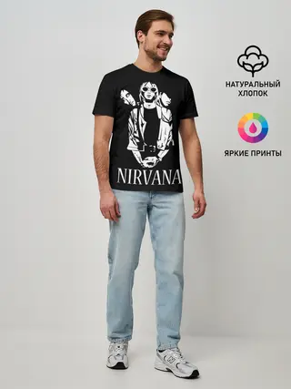 Мужская базовая футболка / NIRVANA