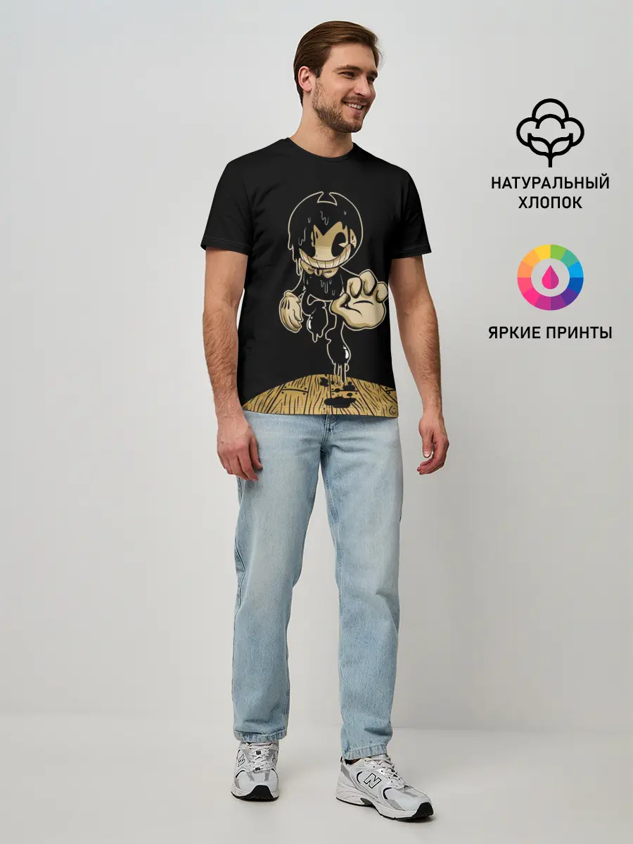 Мужская базовая футболка / Bendy and the ink machine