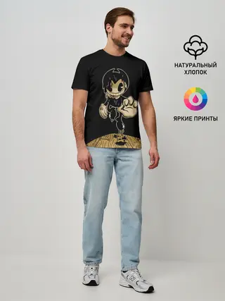Мужская базовая футболка / Bendy and the ink machine
