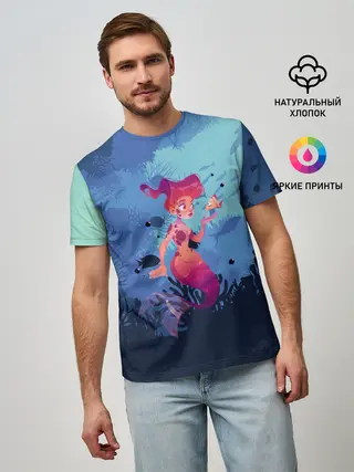 Мужская базовая футболка / Mermaid | Русалочка