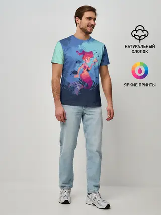 Мужская базовая футболка / Mermaid | Русалочка