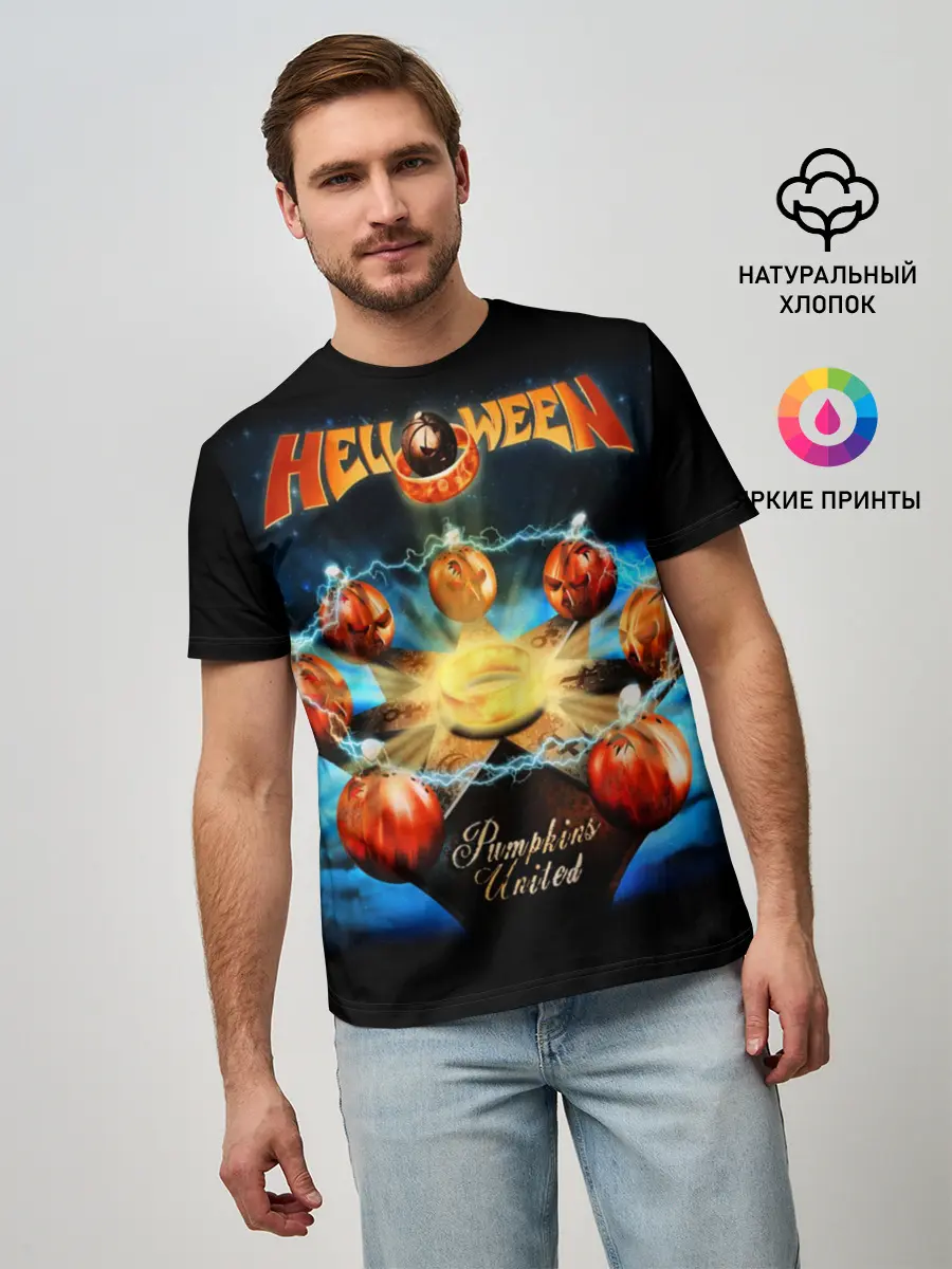 Мужская базовая футболка / Helloween