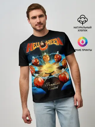 Мужская базовая футболка / Helloween
