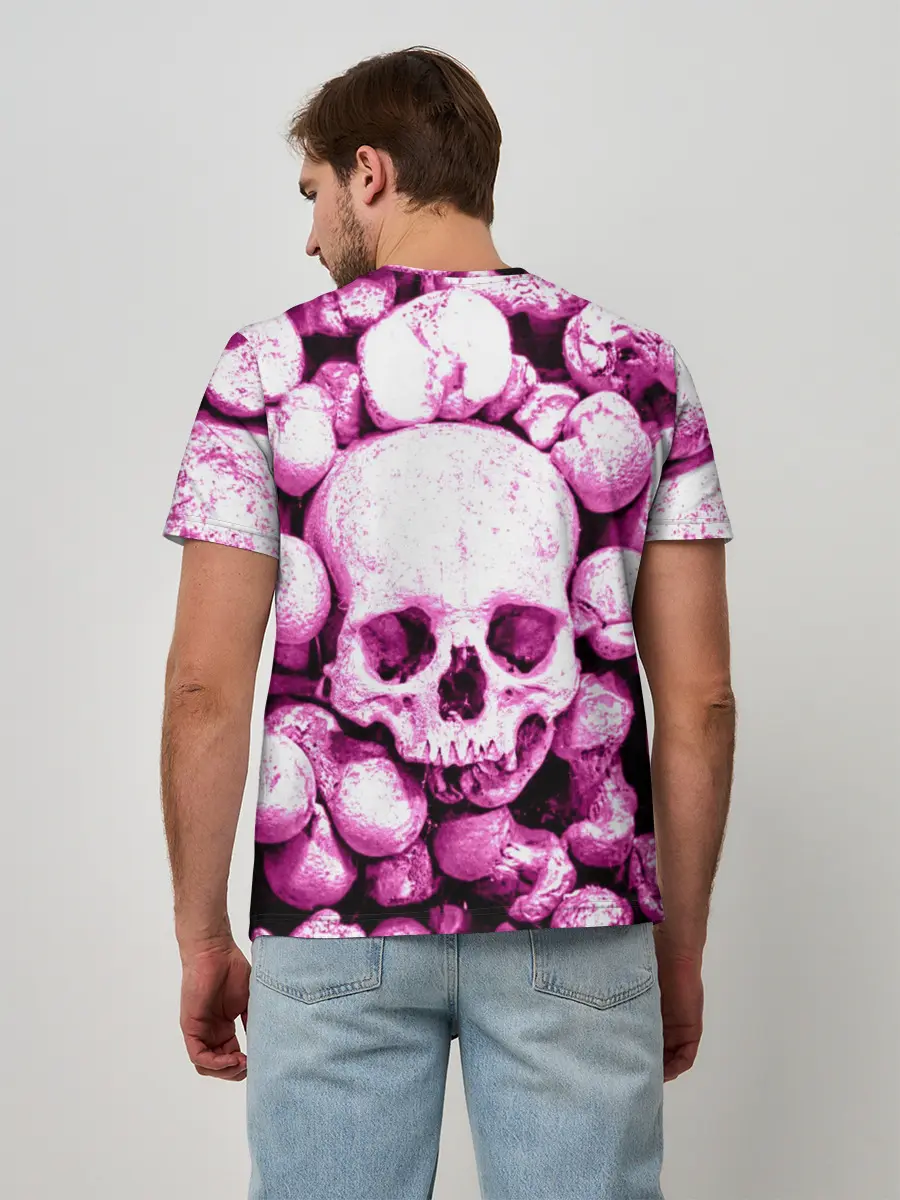 Мужская базовая футболка / череп