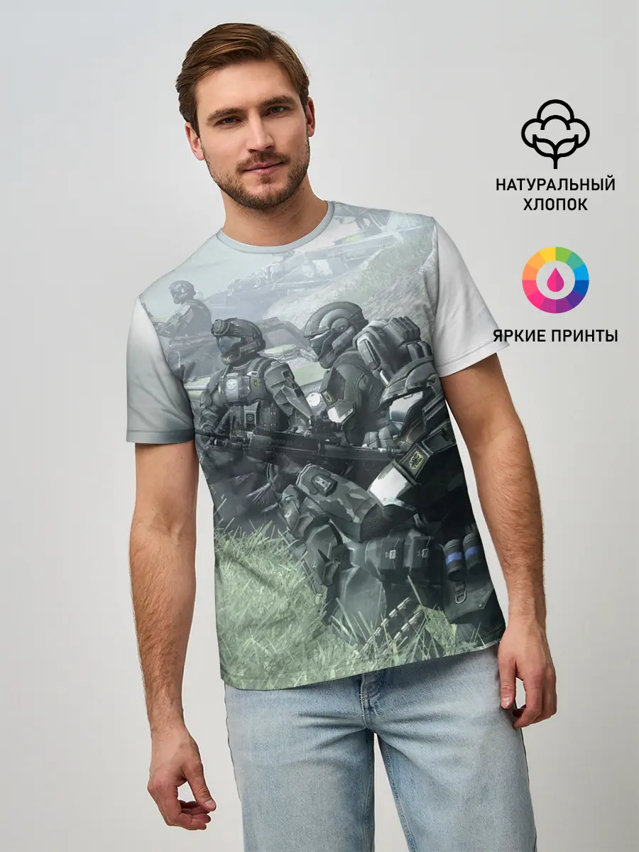 Мужская базовая футболка / Halo 2