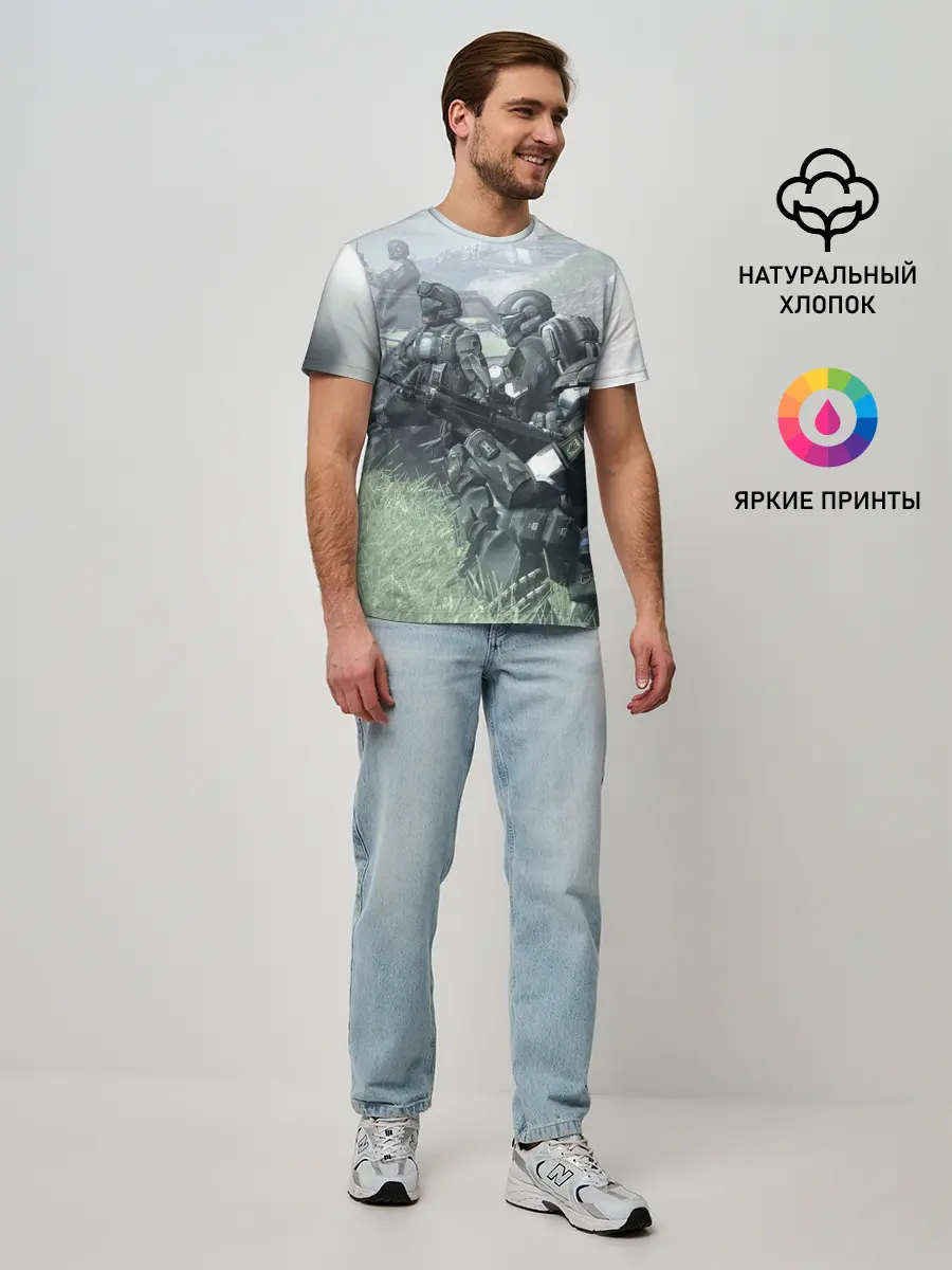 Мужская базовая футболка / Halo 2