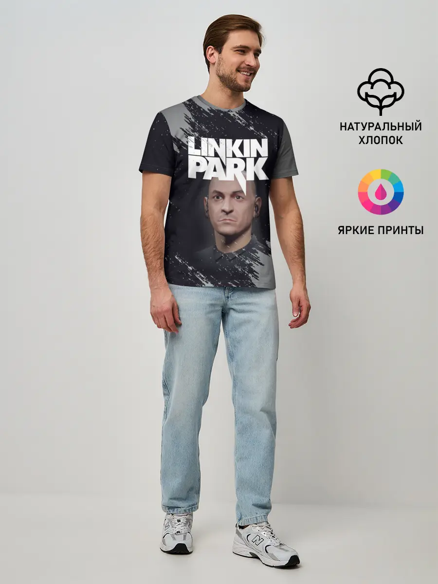 Мужская базовая футболка / ЧЕСТЕР | ЛИНКИН ПАРК