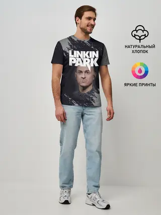 Мужская базовая футболка / ЧЕСТЕР | ЛИНКИН ПАРК