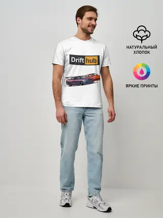 Мужская базовая футболка / Дрифт