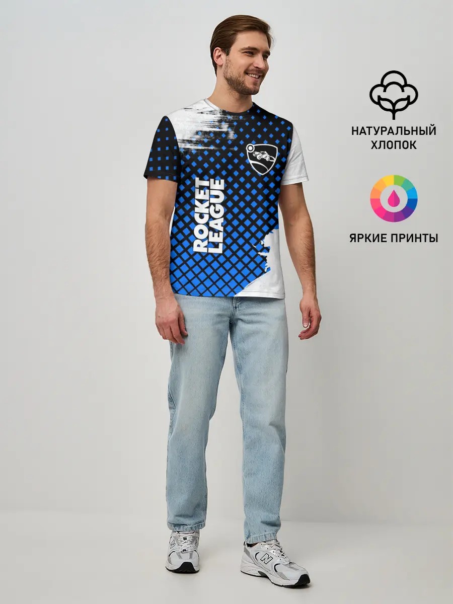 Мужская базовая футболка / ROCKET LEAGUE