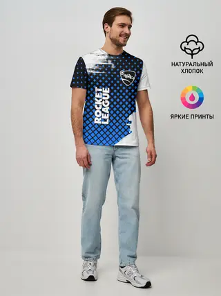 Мужская базовая футболка / ROCKET LEAGUE