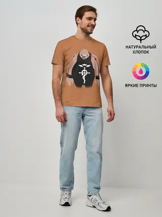 Мужская базовая футболка / Стальной алхимик