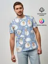 Мужская базовая футболка / Счастливые овечки