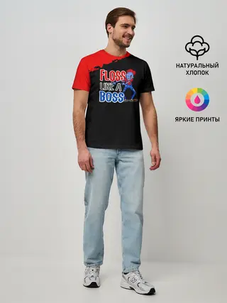 Мужская базовая футболка / Floss like a boss