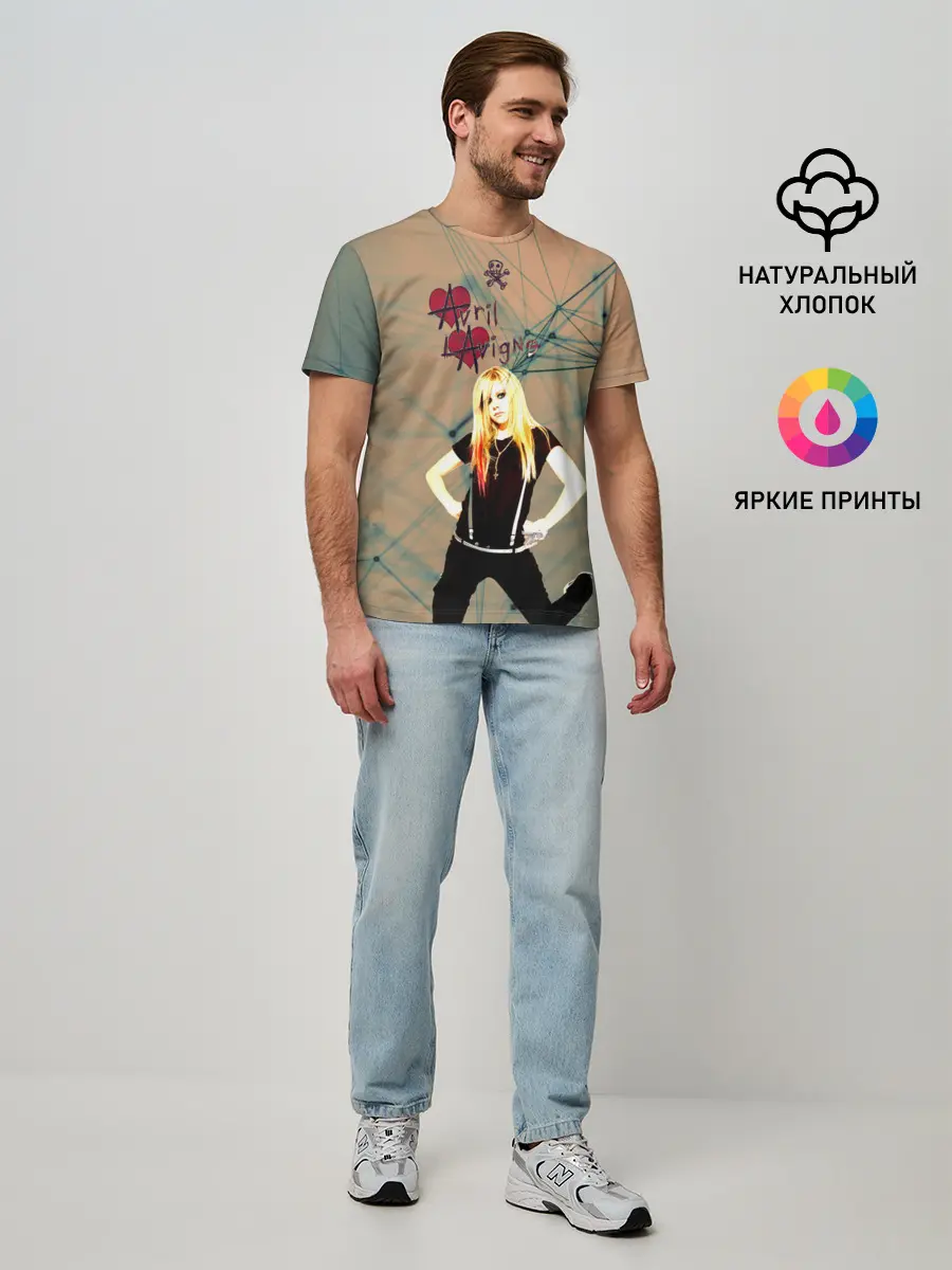 Мужская базовая футболка / Avril Lavigne