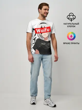 Мужская базовая футболка / Waifu - 2B Nier