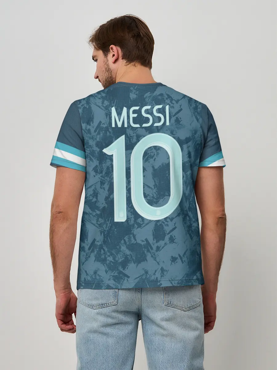 Мужская базовая футболка / Messi away Copa America 2020