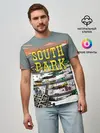 Мужская базовая футболка / Южный Парк разрушенный город