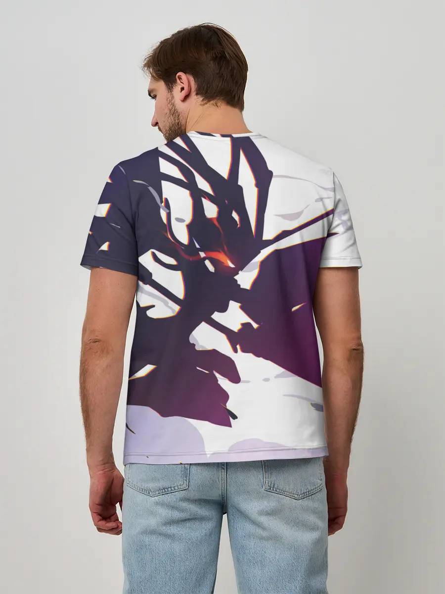 Мужская базовая футболка / милый во франксе абстракция