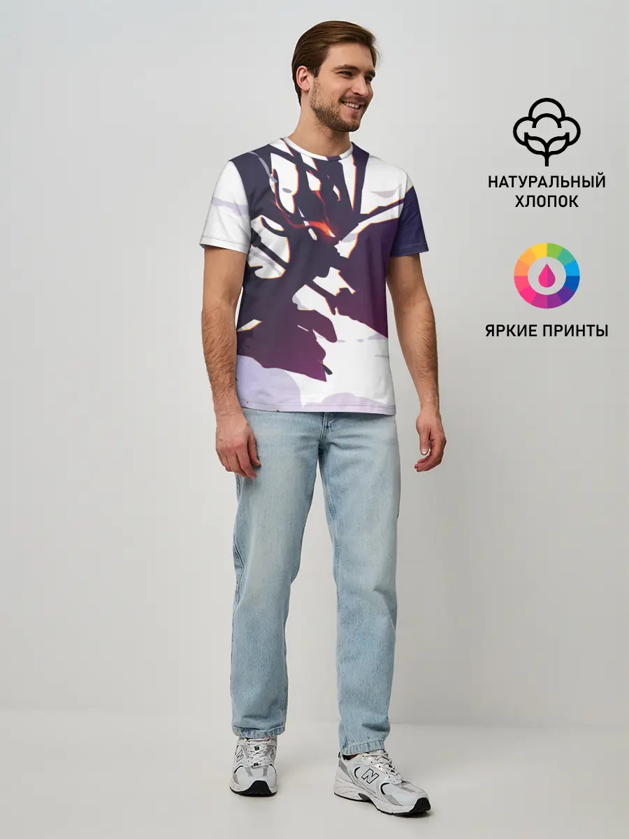 Мужская базовая футболка / милый во франксе абстракция