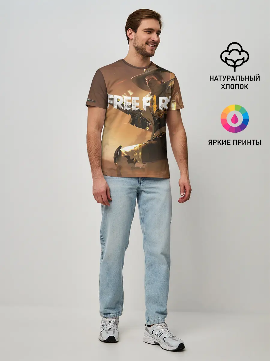 Мужская базовая футболка / FREE FIRE