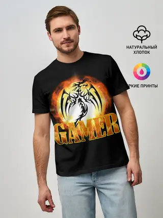 Мужская базовая футболка / GAMER | Геймер