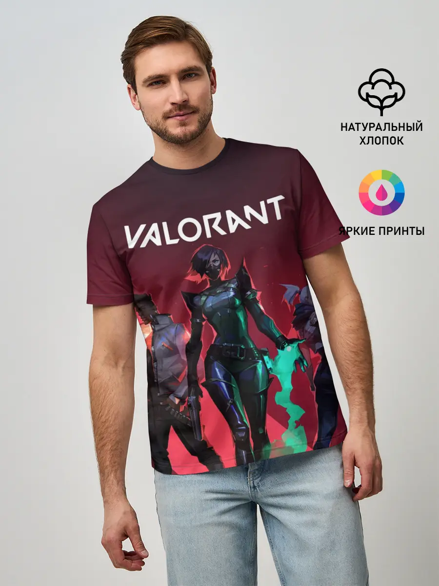 Мужская базовая футболка / Valorant