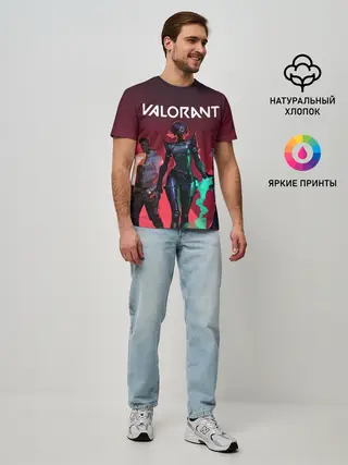 Мужская базовая футболка / Valorant