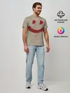Мужская базовая футболка / Red Smile
