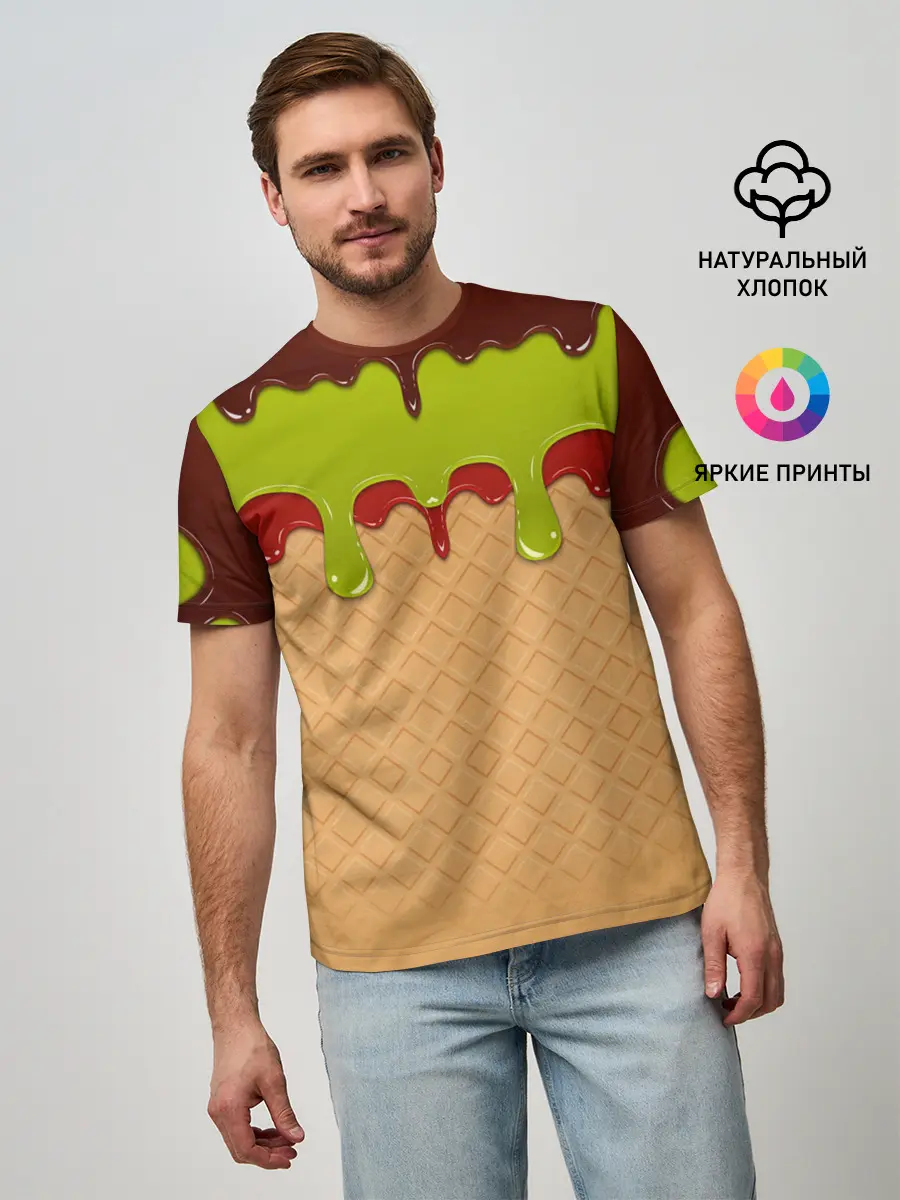 Мужская базовая футболка / Мороженое | Ice Scream