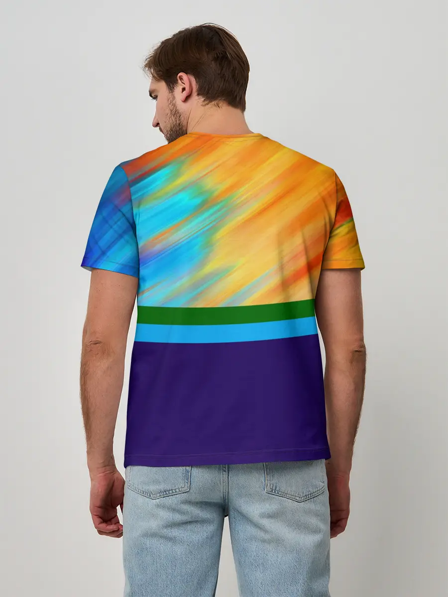 Мужская базовая футболка / Размытие