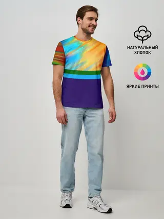 Мужская базовая футболка / Размытие