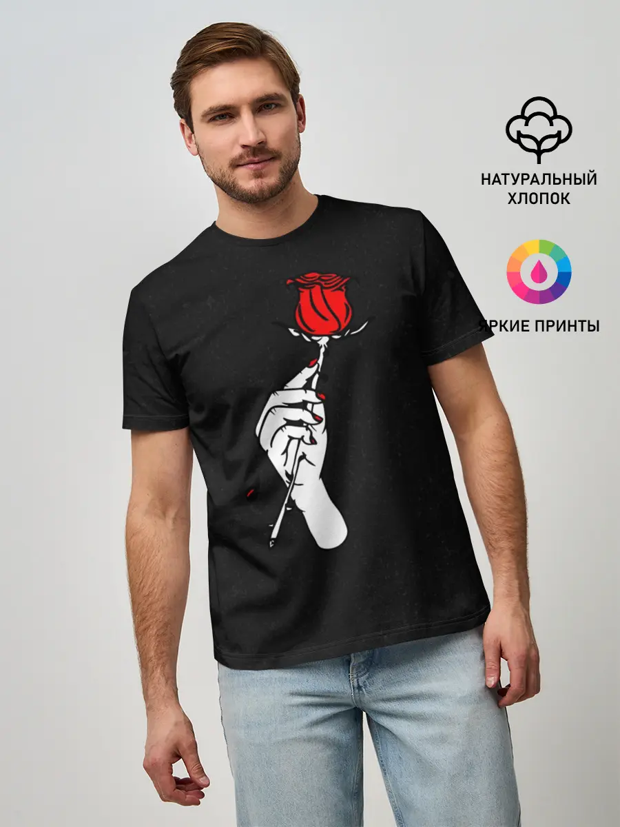 Мужская базовая футболка / Lil Peep