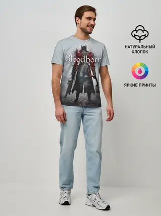 Мужская базовая футболка / Bloodborne