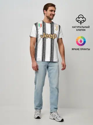 Мужская базовая футболка / Ronaldo home 20-21