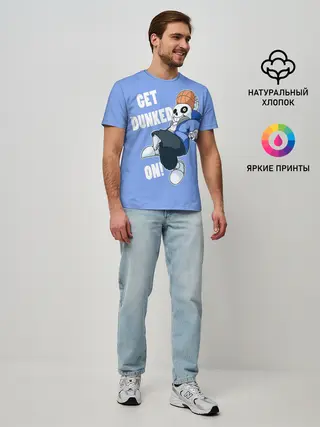 Мужская базовая футболка / GET DUNKED