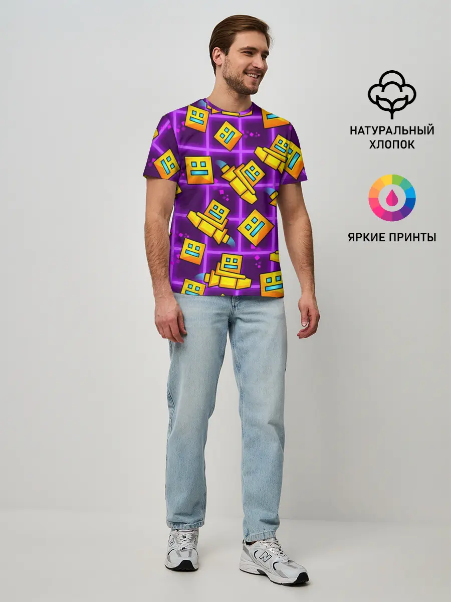 Мужская базовая футболка / GEOMETRY DASH SPACE