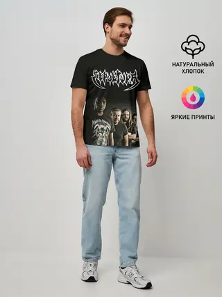 Мужская базовая футболка / Sepultura