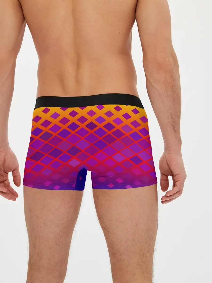 Мужские трусы боксеры / Красочная Геометрия