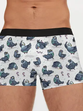 Мужские трусы боксеры / Голуби