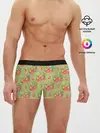 Мужские трусы боксеры / Клубничка паттерн