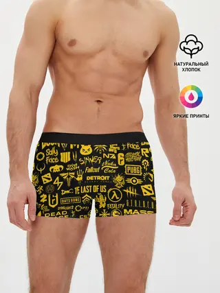 Мужские трусы боксеры / ЛОГОТИПЫ ИГР