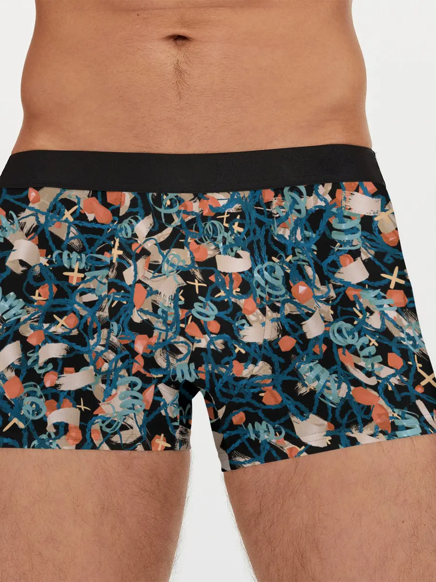 Мужские трусы боксеры / Линии в пространстве