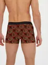 Мужские трусы боксеры / Красно-оливковый ретро
