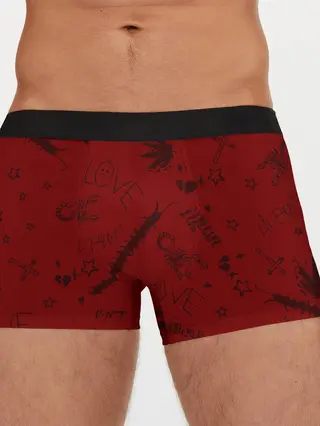 Мужские трусы боксеры / LIL PEEP / ЛИЛ ПИП