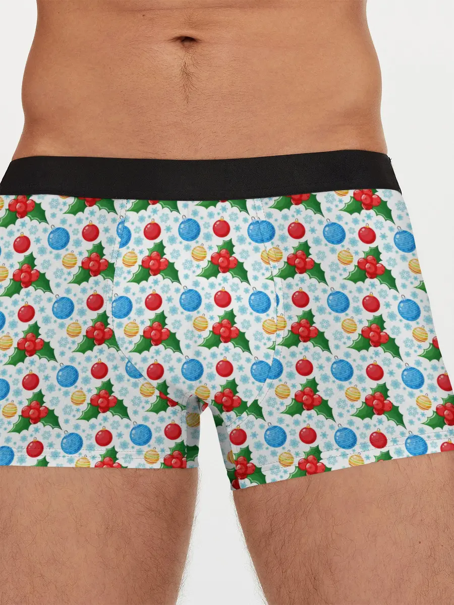 Мужские трусы боксеры / Новогодняя Символика