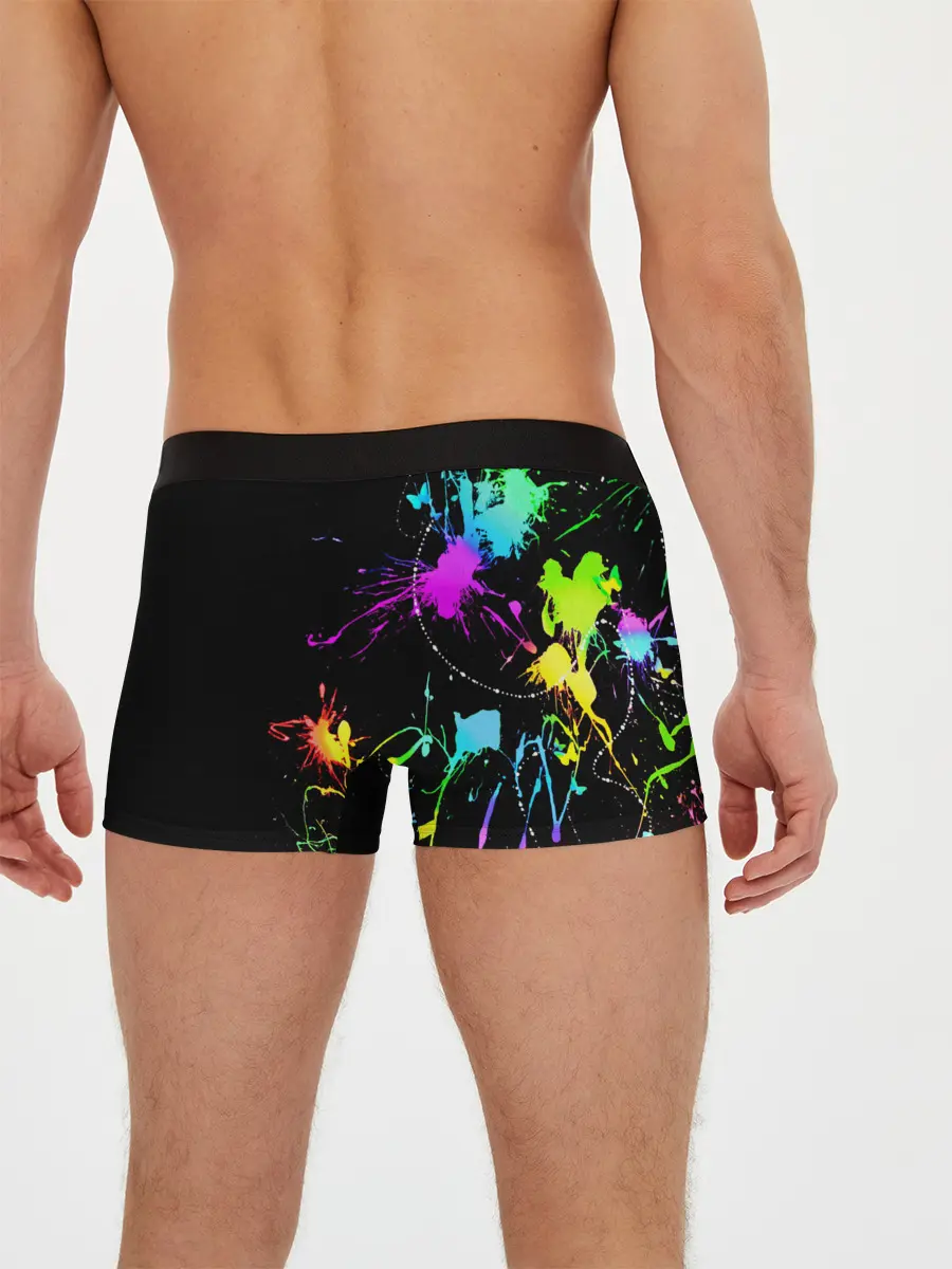 Мужские трусы боксеры / НЕОНОВЫЕ КРАСКИ